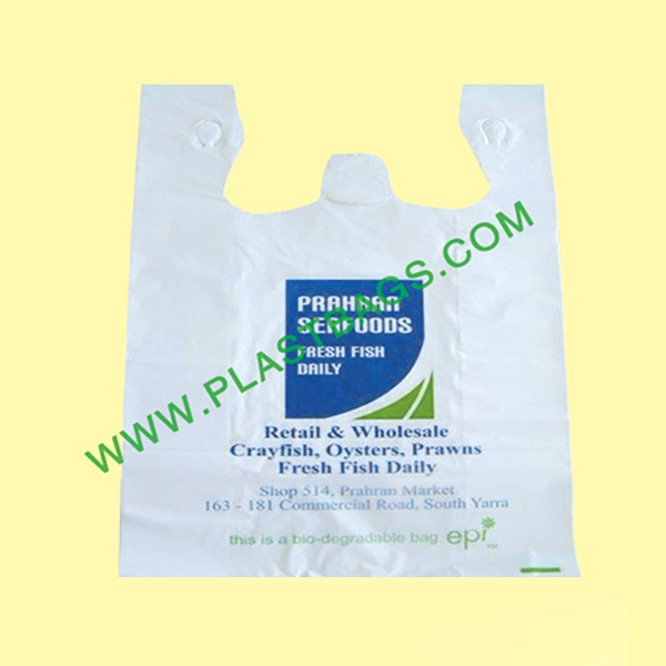 Biodegradable t-shirt bags