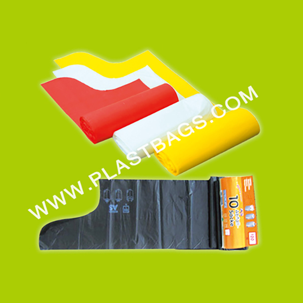 Wave top garbage bags